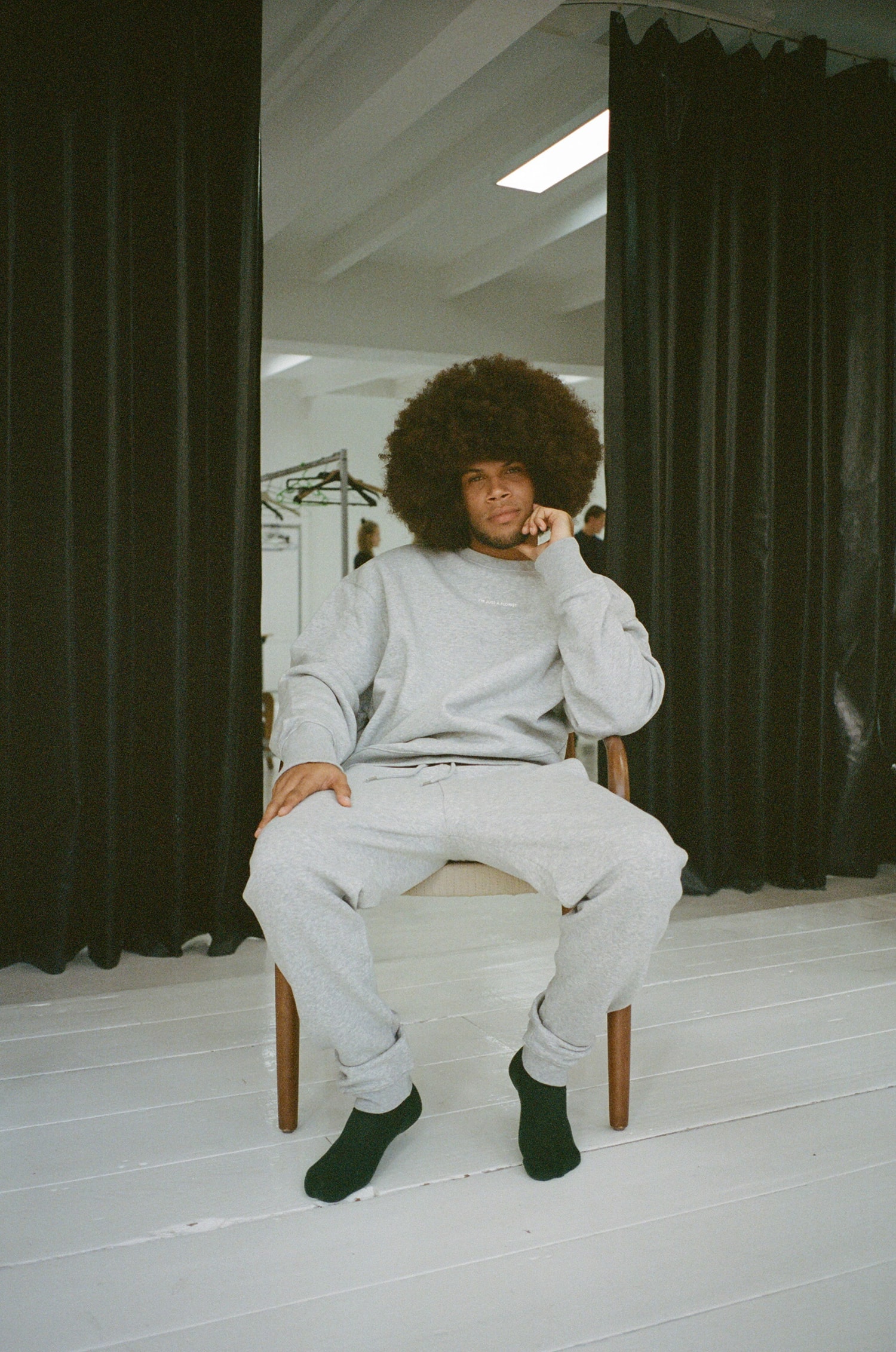 I'm just a florist jogger grey first image