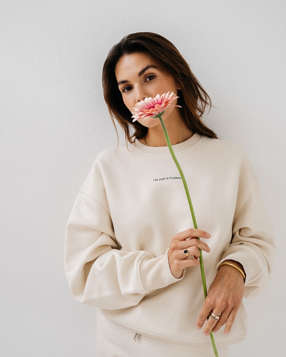 I'm just a florist sweatshirt natural raw  secondary image
